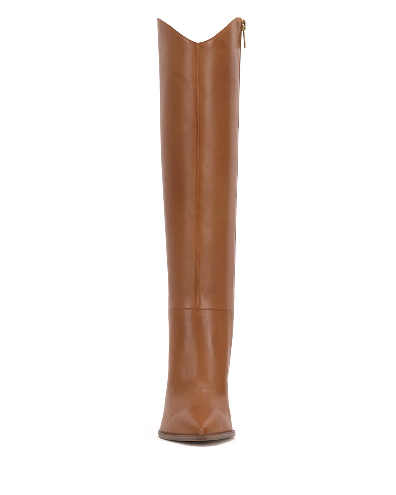 Emily Extra Wide Calf Knee High Boot - Golden Walnut - Vince Camuto