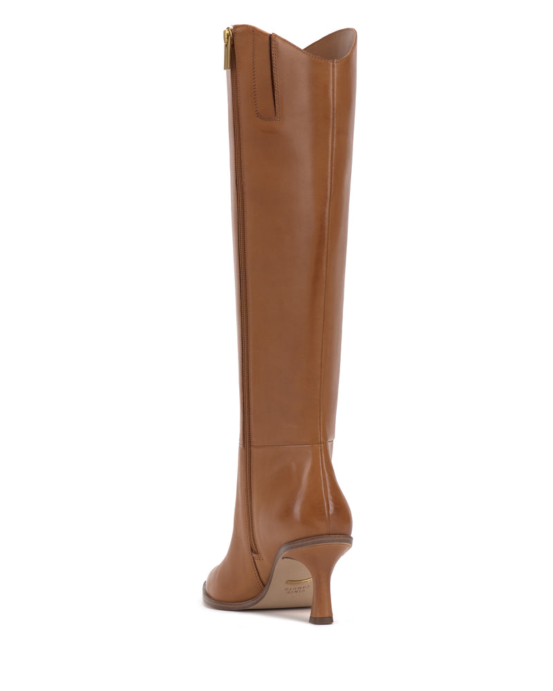 Emily Extra Wide Calf Knee High Boot - Golden Walnut - Vince Camuto
