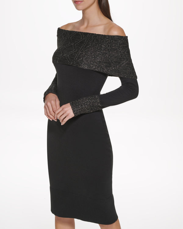 Off-The-Shoulder Dress - Vince Camuto