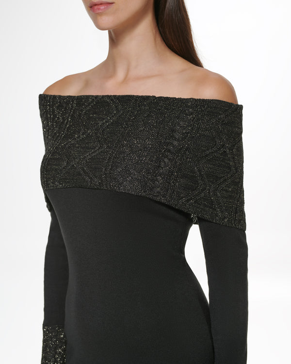 Off-The-Shoulder Dress - Vince Camuto