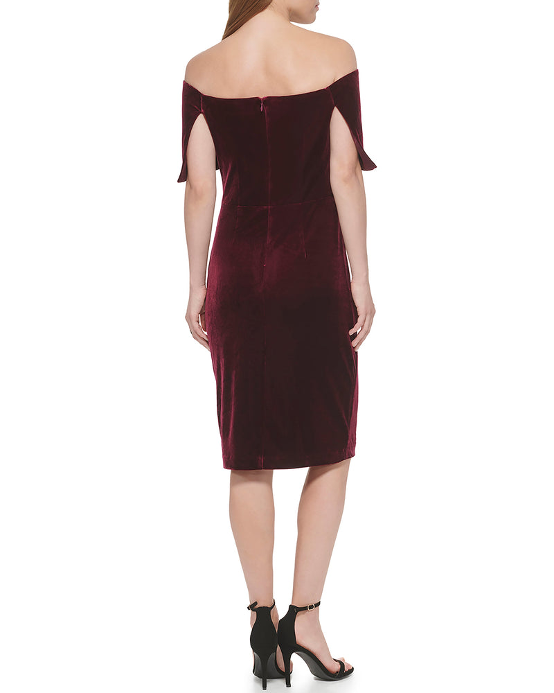 Ruched Off-the-shoulder Dress - Vince Camuto