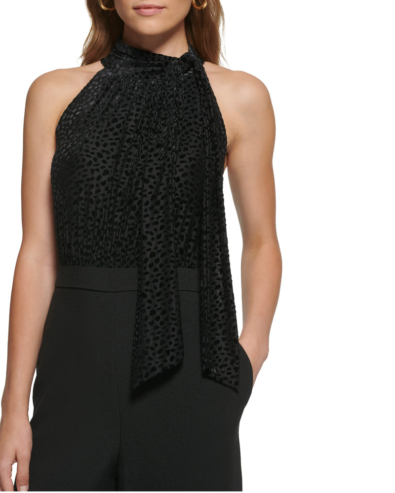 Devore Bow-neck Jumpsuit - Vince Camuto