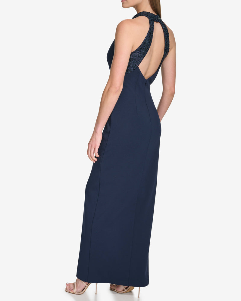 Sequined Halter Gown - Vince Camuto