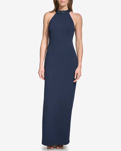 Sequined Halter Gown - Vince Camuto