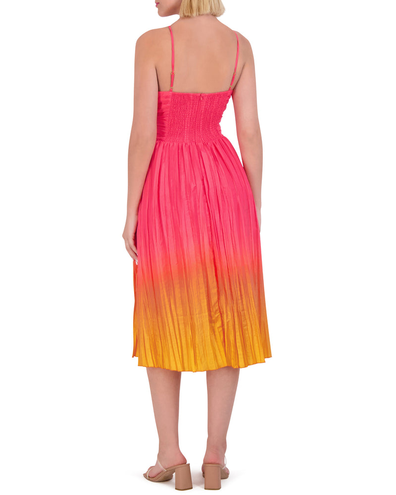 Ombre Taffeta Cutout Midi Dress - Vince Camuto