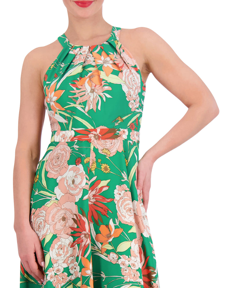 Floral-Print Handkerchief-Hem Dress - Vince Camuto