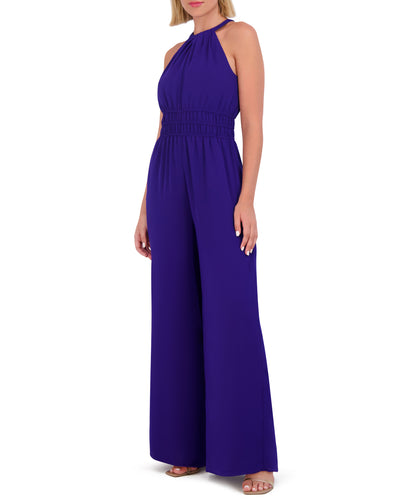 Petite Ruched Keyhole Jumpsuit - Vince Camuto