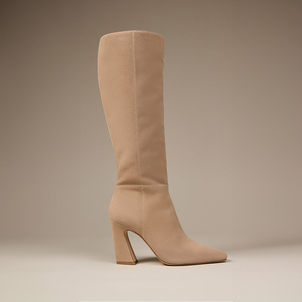 Bennidy Knee High Boot, Standard Calf, in Tortilla