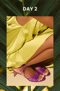 crop of fuchsia sandal shoe