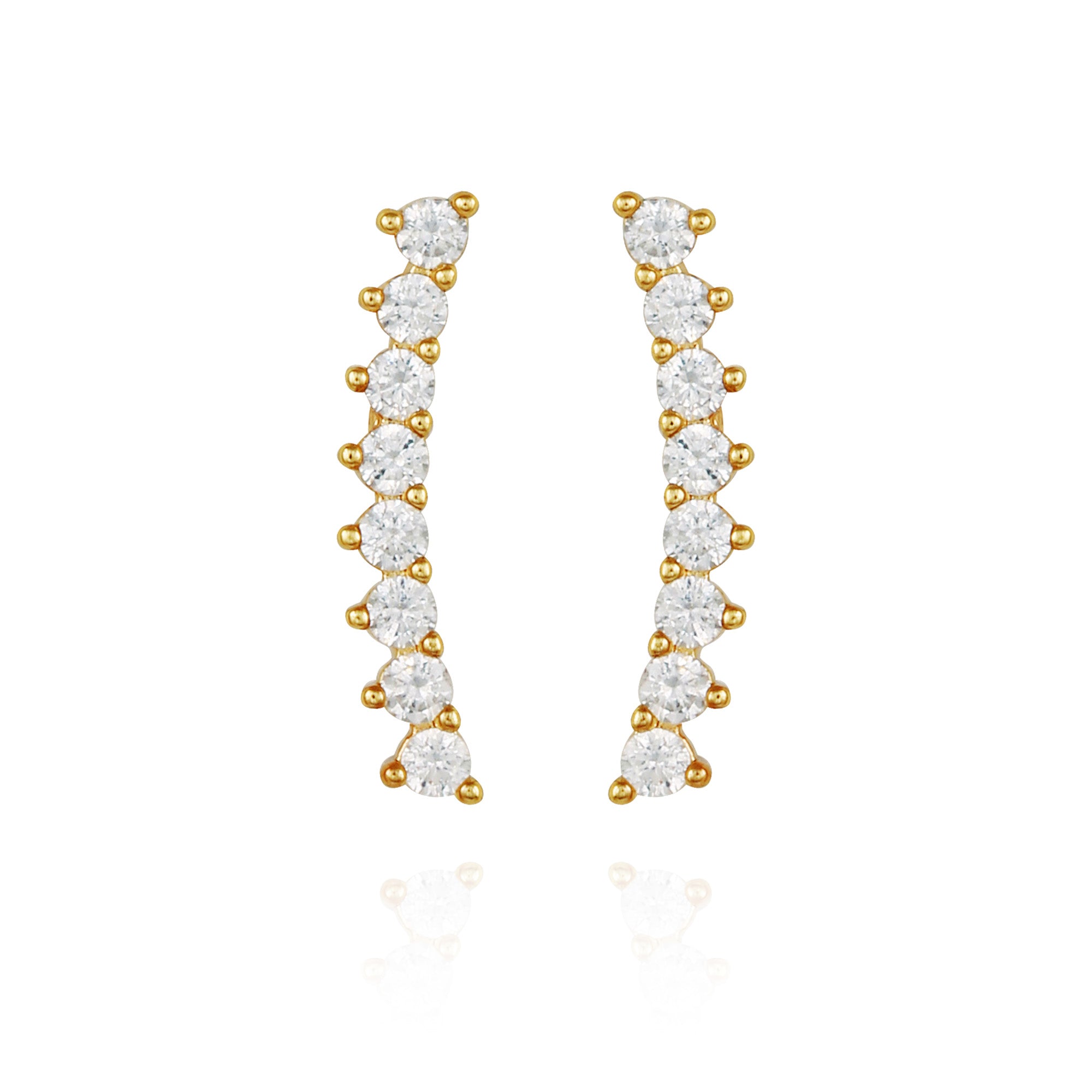 Cubic Zirconia Climber Earrings - Vince Camuto