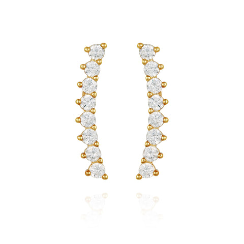 Cubic Zirconia Climber Earrings - Vince Camuto