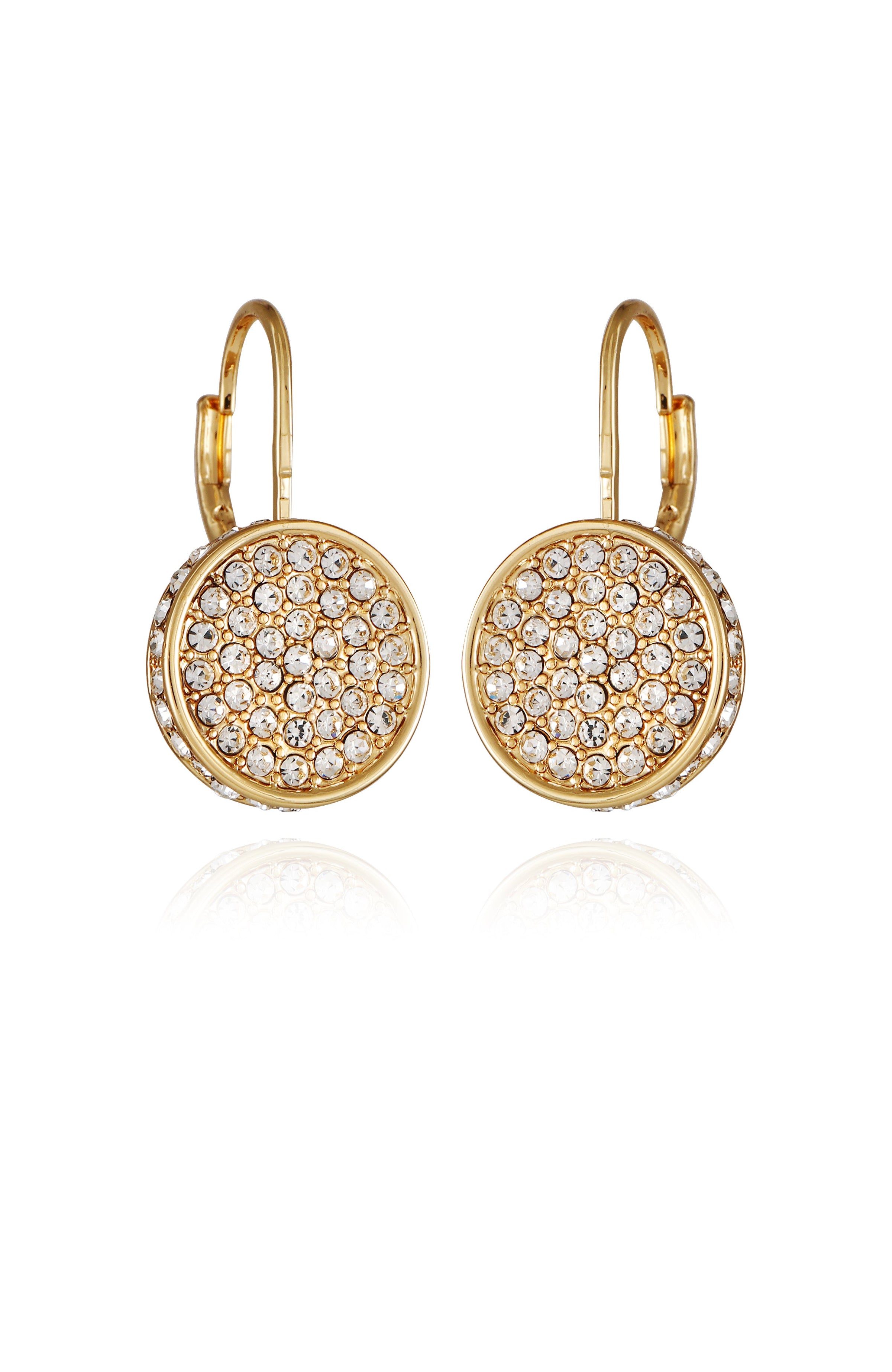Pave Goldtone Drop Earrings - Gold Tone - Vince Camuto