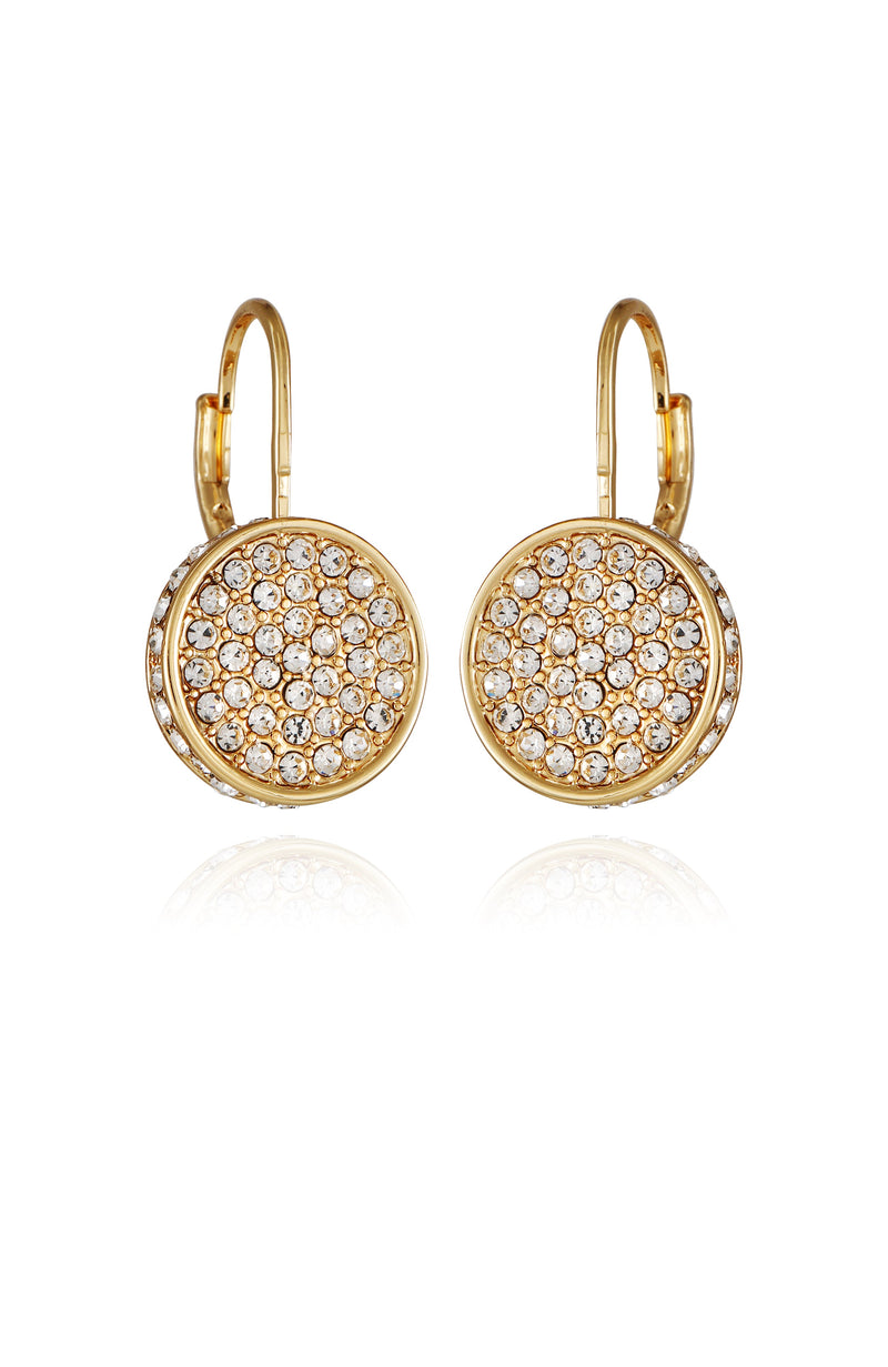 Pave Goldtone Drop Earrings - Gold Tone - Vince Camuto