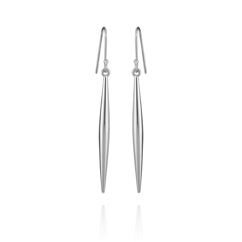 Linear Spear Drop Earrings - Silver Tone - Vince Camuto