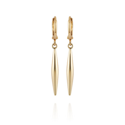 Goldtone Spear Dangle Huggie Hoop Dangle Drop Earrings - Vince Camuto