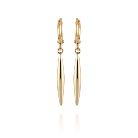 Goldtone Spear Dangle Huggie Hoop Dangle Drop Earrings - Vince Camuto
