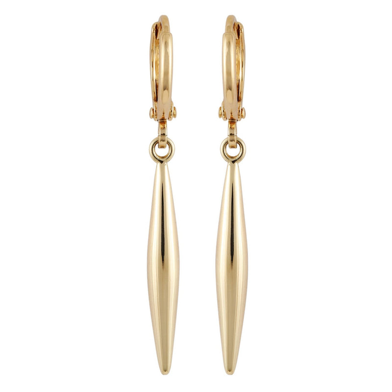 Goldtone Spear Dangle Huggie Hoop Dangle Drop Earrings - Vince Camuto