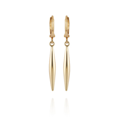 Goldtone Spear Dangle Huggie Hoop Dangle Drop Earrings - Gold Tone - Vince Camuto