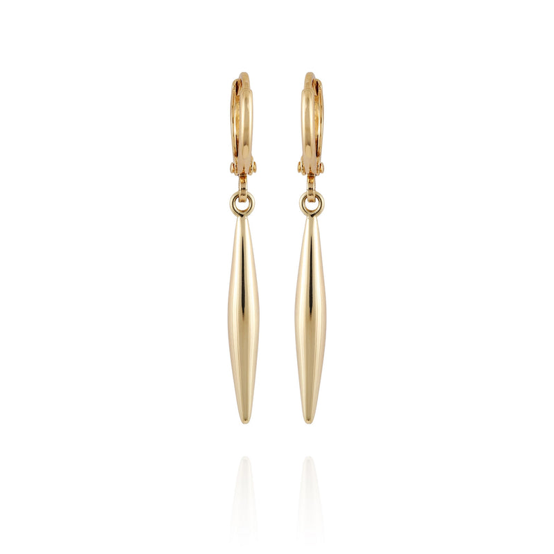 Goldtone Spear Dangle Huggie Hoop Dangle Drop Earrings - Gold Tone - Vince Camuto