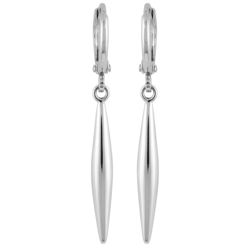 Silvertone Spear Dangle Huggie Hoop Drop Earrings - Silver Tone - Vince Camuto