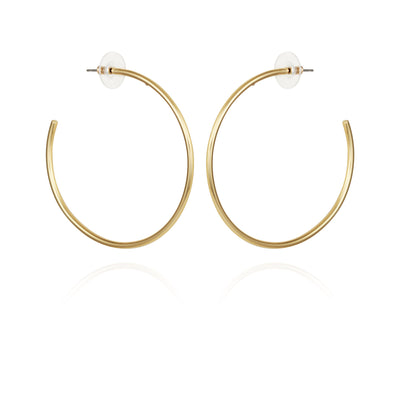 Extra Large Open Hoop Earrings - Gold Tone - Vince Camuto