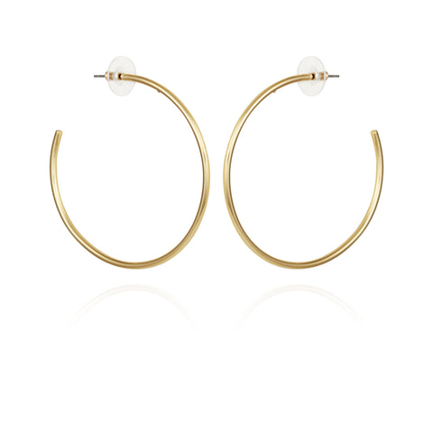 Extra Large Open Hoop Earrings - Gold Tone - Vince Camuto