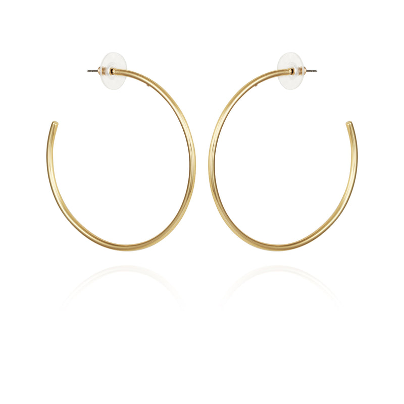 Extra Large Open Hoop Earrings - Gold Tone - Vince Camuto