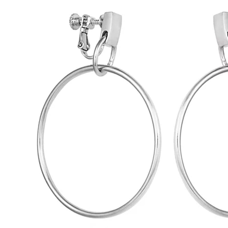 Drop Hoop Clip On Earrings - Vince Camuto
