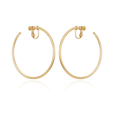 Large Open Hoop Clip On Earrings - Vince Camuto