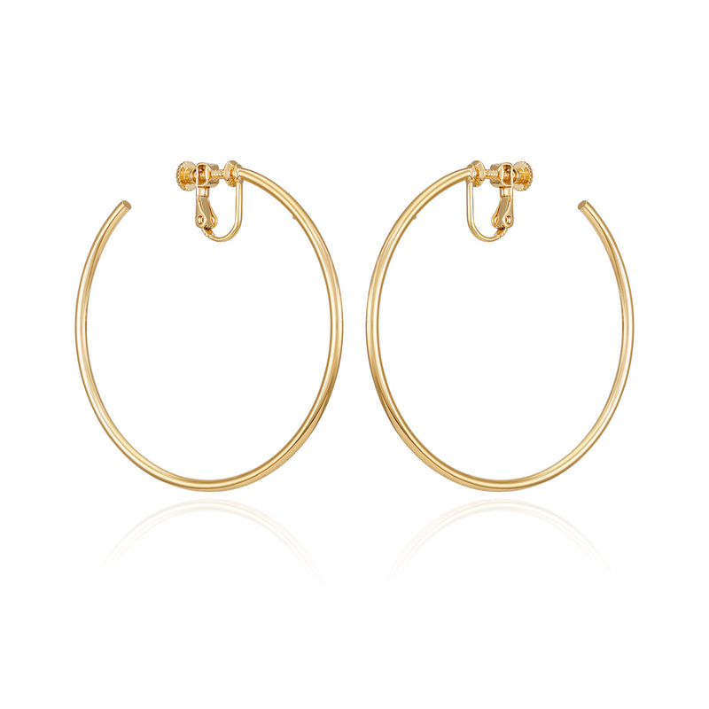 Large Open Hoop Clip On Earrings - Vince Camuto