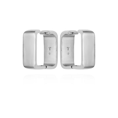 Brass Rectangle Hoop Earrings - Vince Camuto