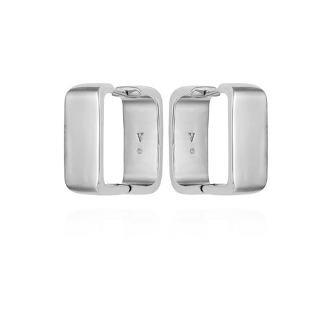 Brass Rectangle Hoop Earrings - Vince Camuto