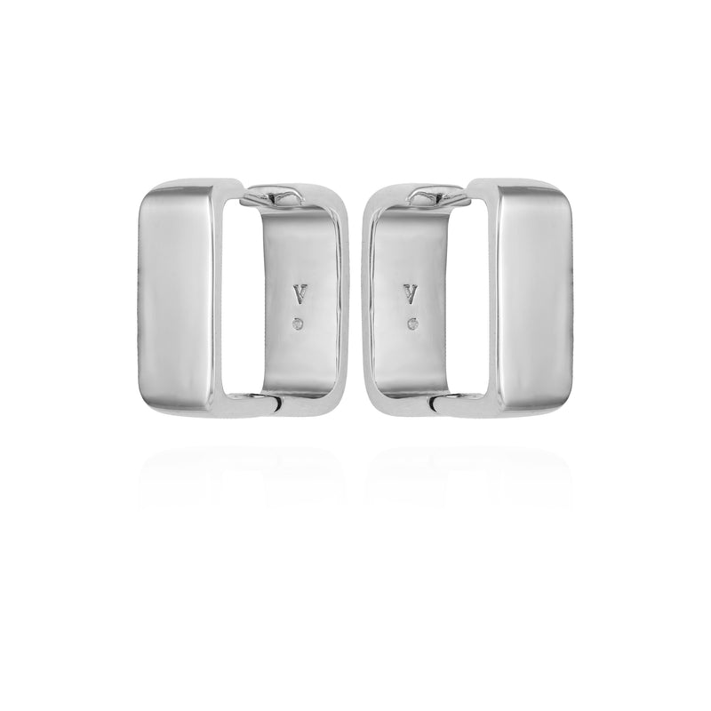 Brass Rectangle Hoop Earrings - Vince Camuto