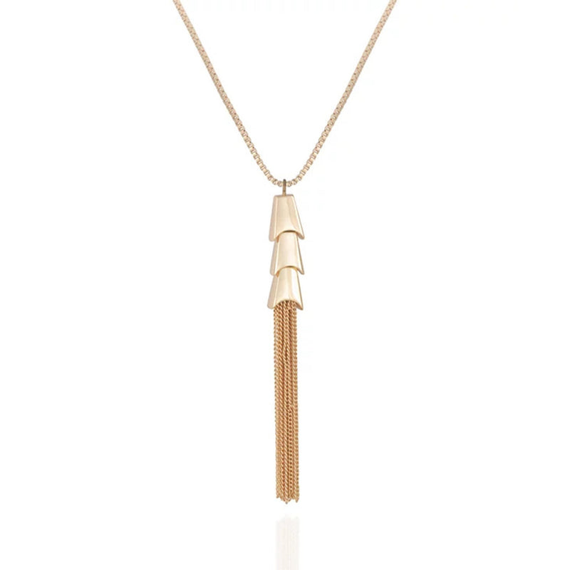 Goldtone Long Tassel Chain Necklace - Gold Tone - Vince Camuto