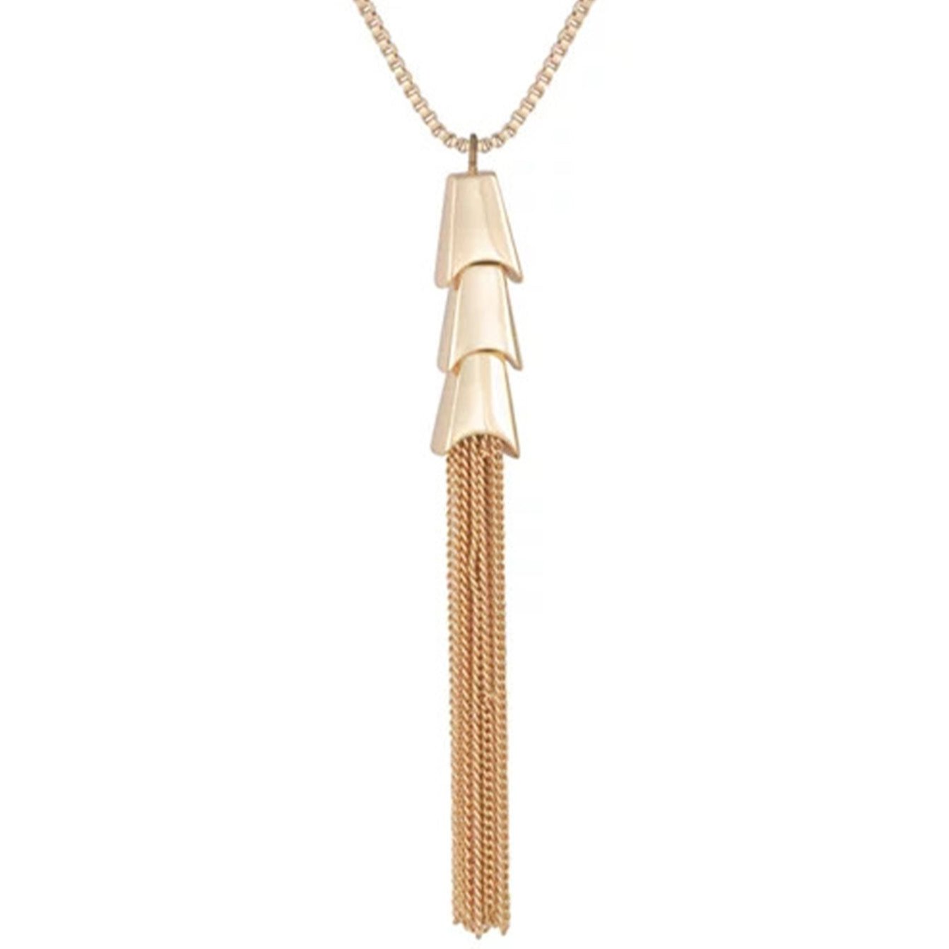 Goldtone Long Tassel Chain Necklace - Gold Tone - Vince Camuto