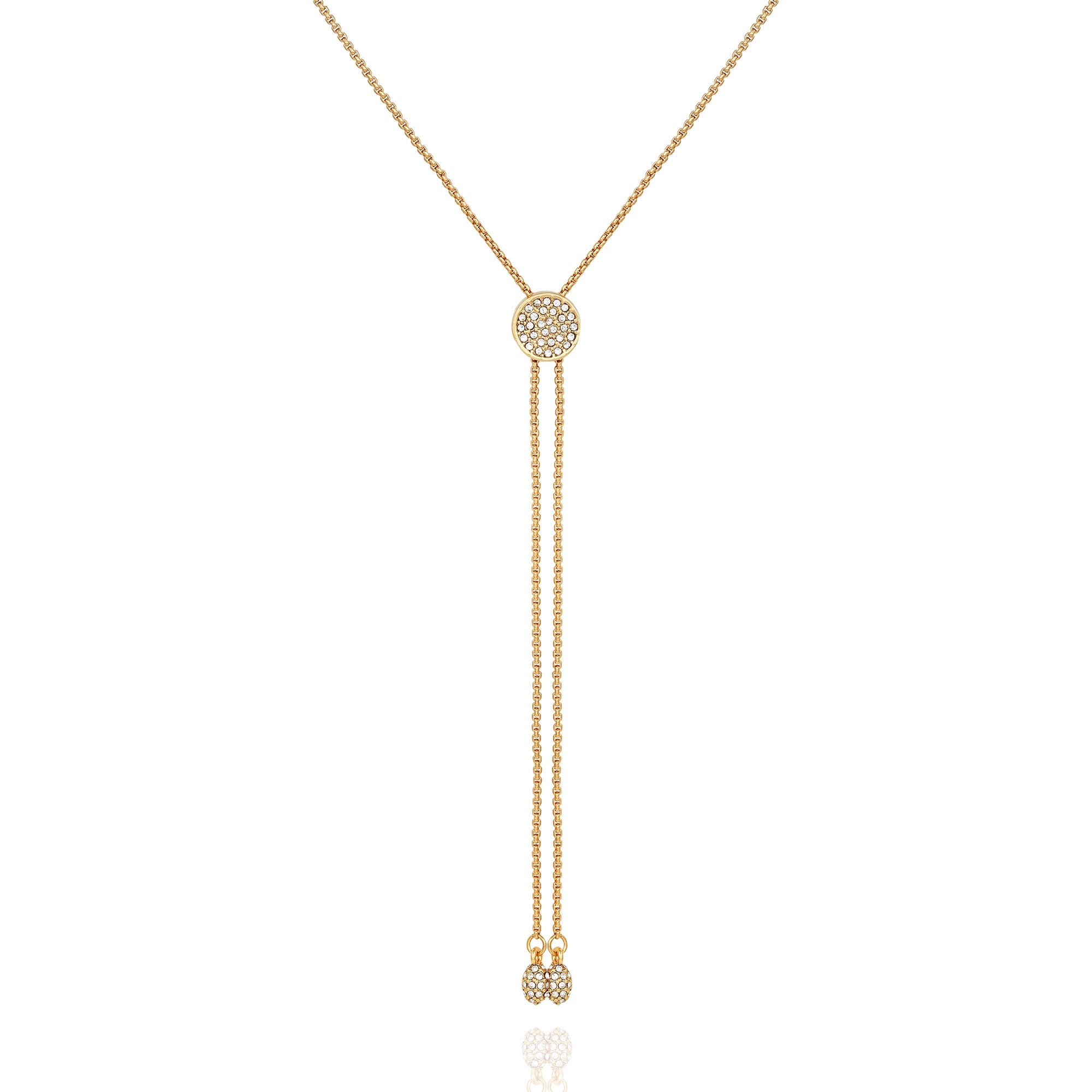 Pave Slider Bolo Necklace - Gold Tone - Vince Camuto