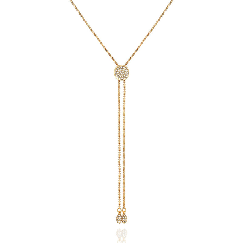 Pave Slider Bolo Necklace - Gold Tone - Vince Camuto