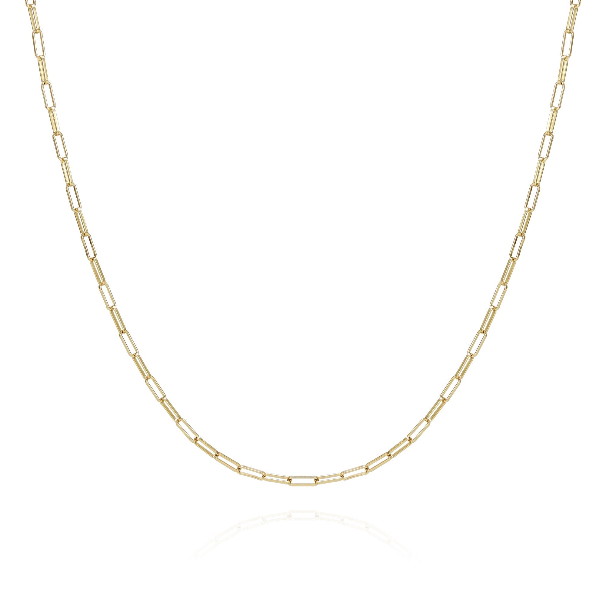 Goldtone Paper Clip Chain Link Necklace - Gold Tone - Vince Camuto