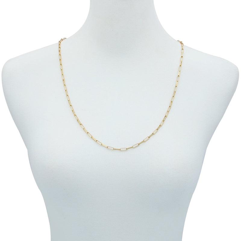 Goldtone Paper Clip Chain Link Necklace - Gold Tone - Vince Camuto