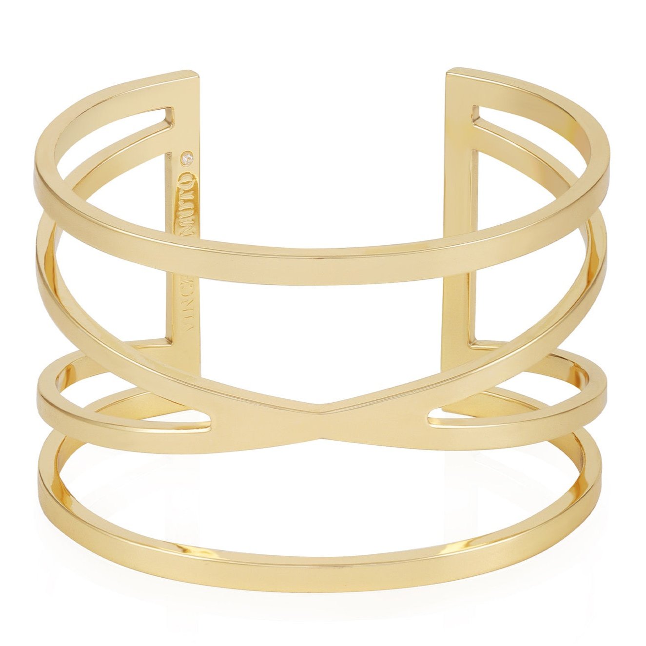 Goldtone Twisted Double Cuff Bracelet - Vince Camuto