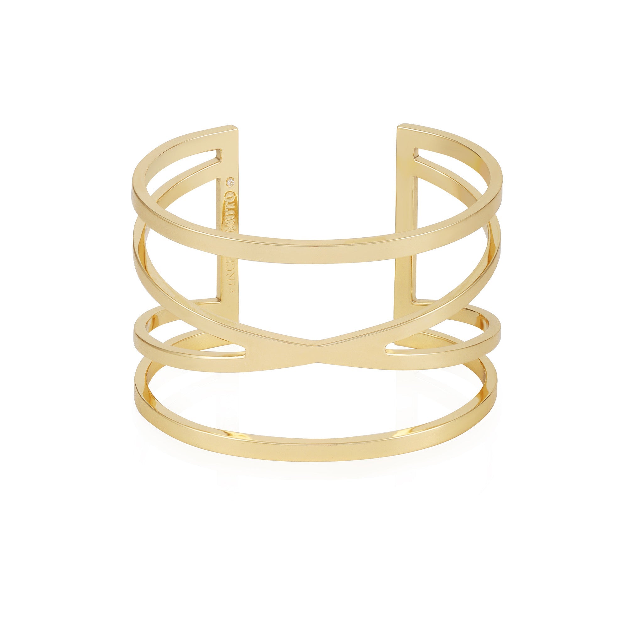 Goldtone Twisted Double Cuff Bracelet - Gold Tone - Vince Camuto