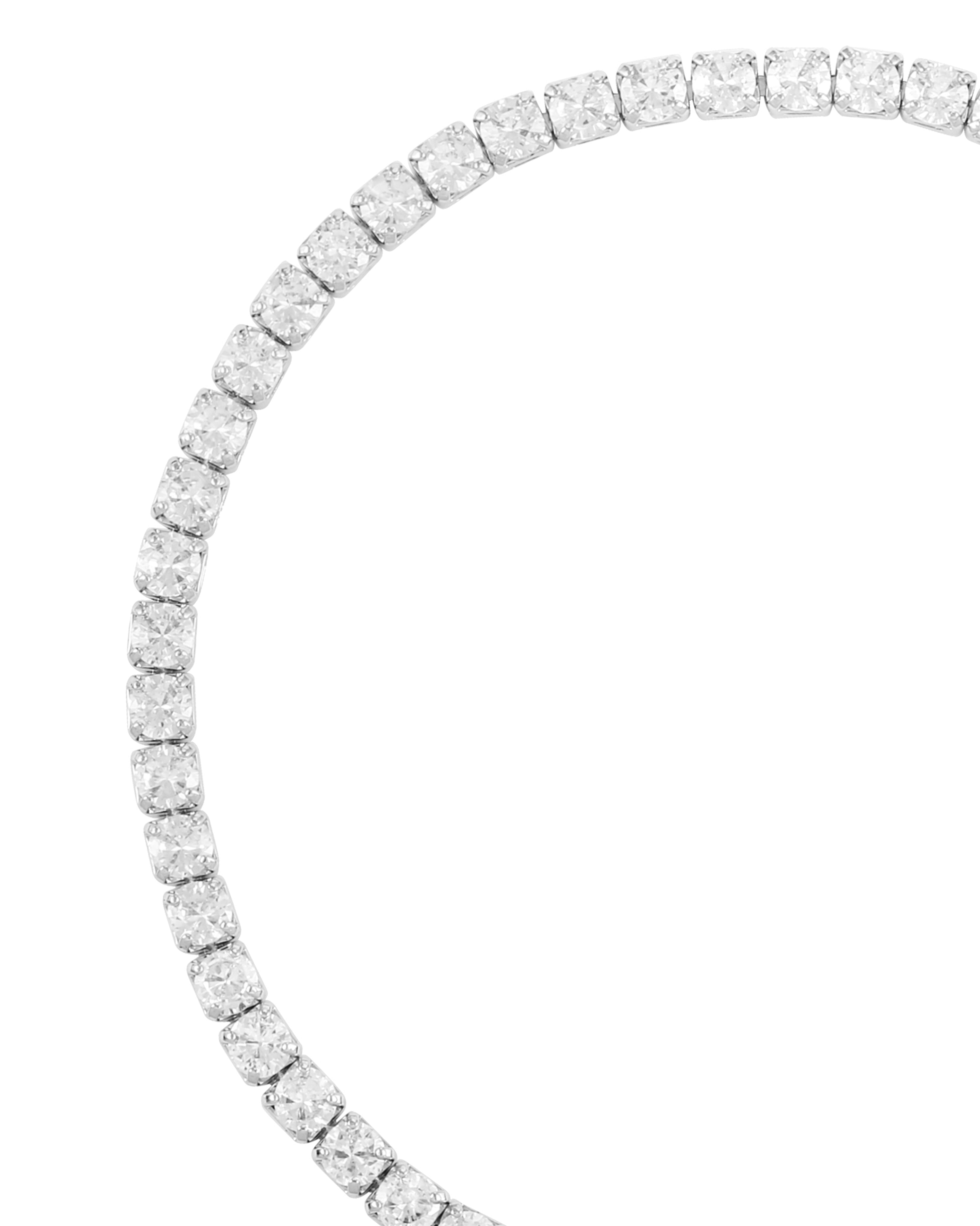 Silver Color Cubic Zirconia Chain Tennis Bracelet - Silver Tone - Vince Camuto