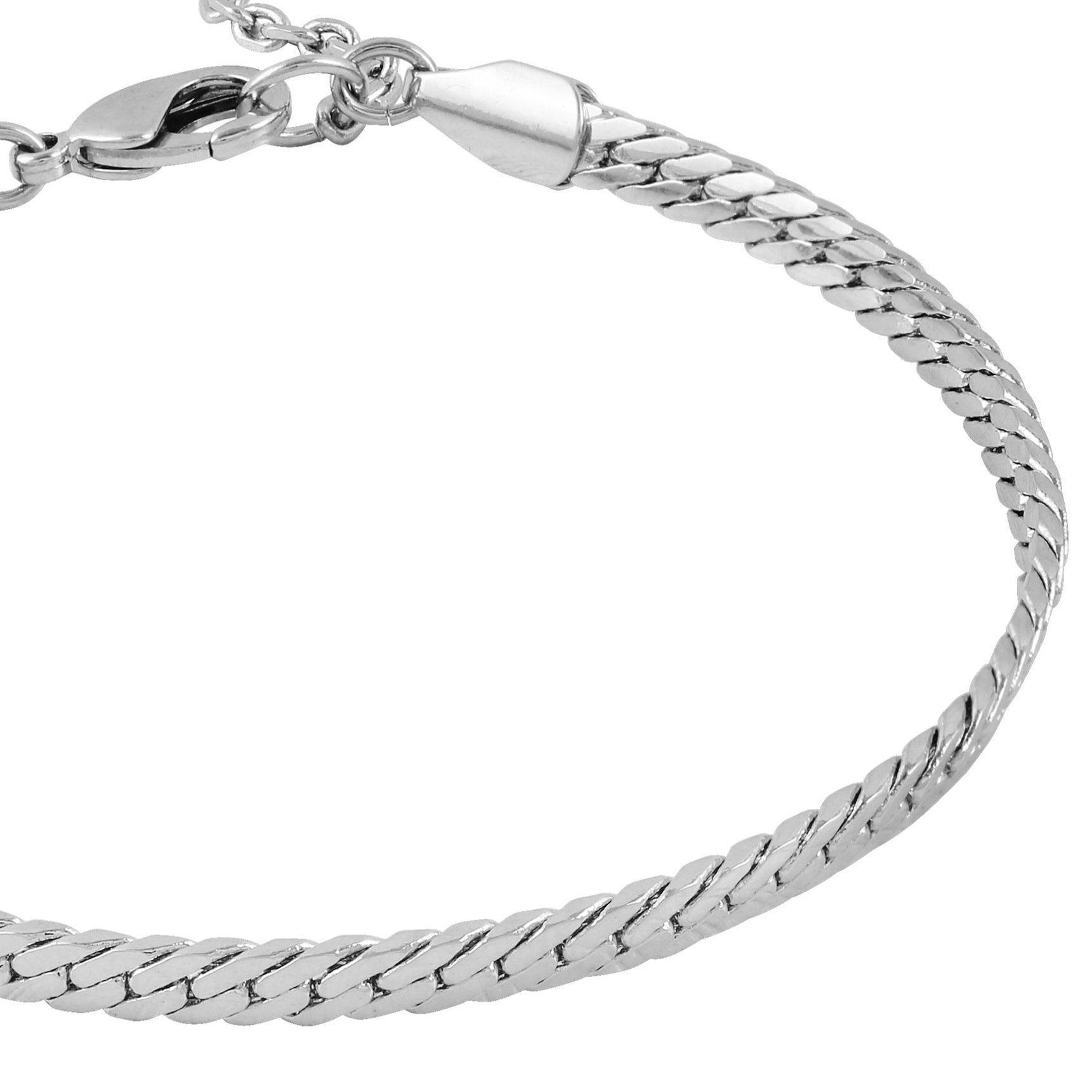 Silvertone Snake Chain Line Bracelet - Silver Tone - Vince Camuto