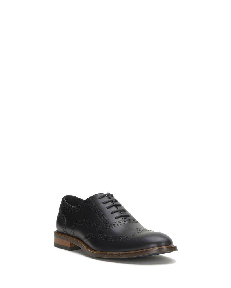 Men's Lazzarp Wingtip Brogue - Black/Black - Vince Camuto
