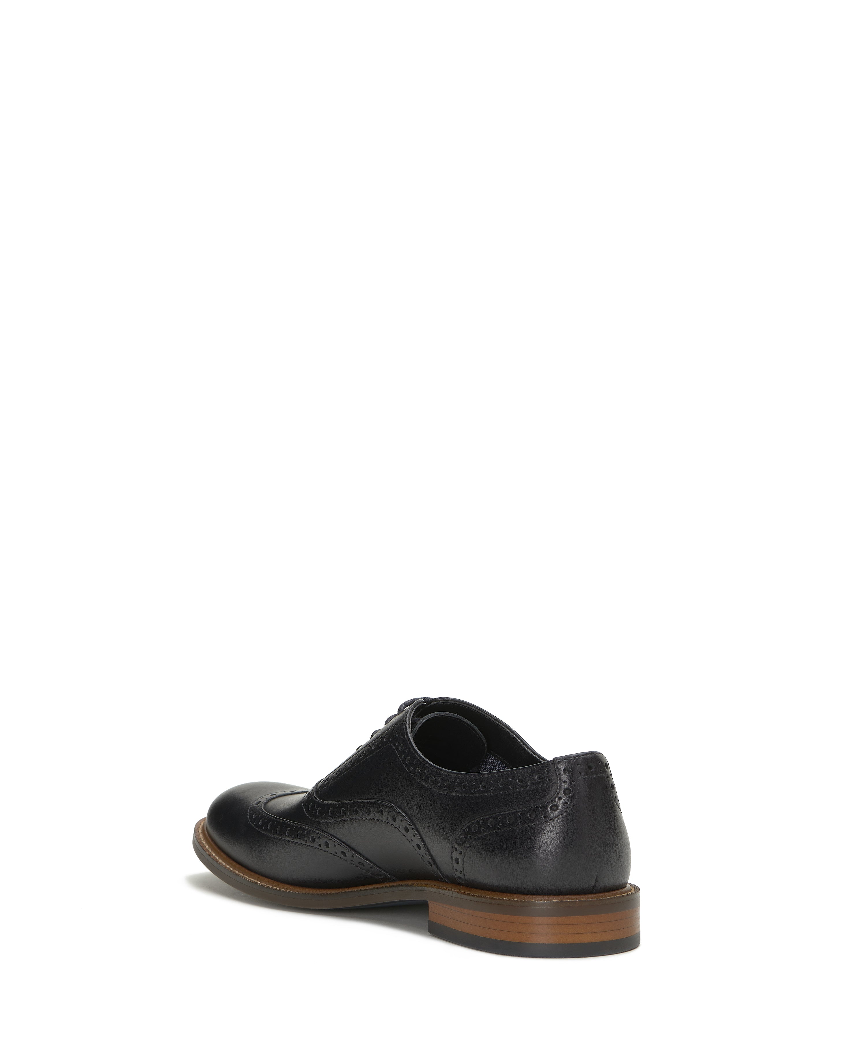 Men's Lazzarp Wingtip Brogue - Black/Black - Vince Camuto