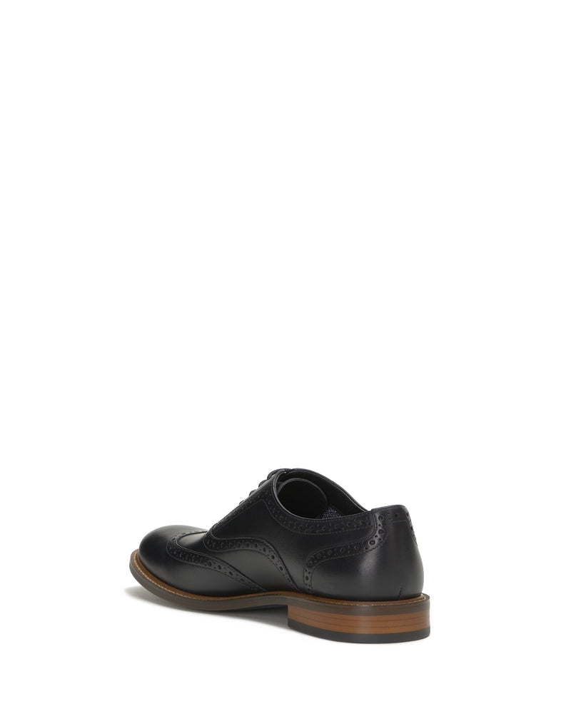 Men's Lazzarp Wingtip Brogue - Black/Black - Vince Camuto