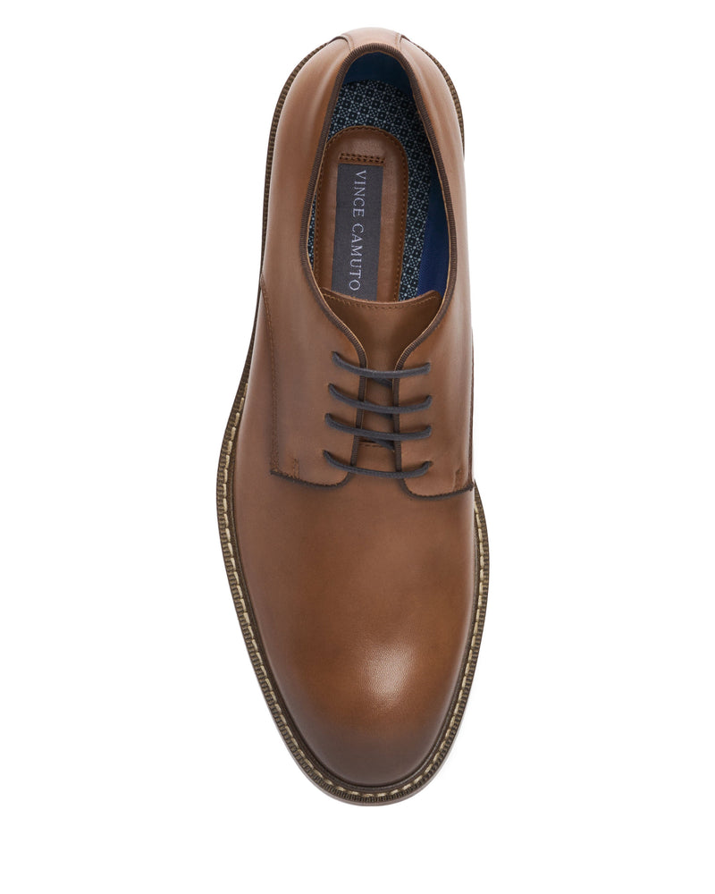 Men's Lyre Derby - Cognac/Brown - Vince Camuto
