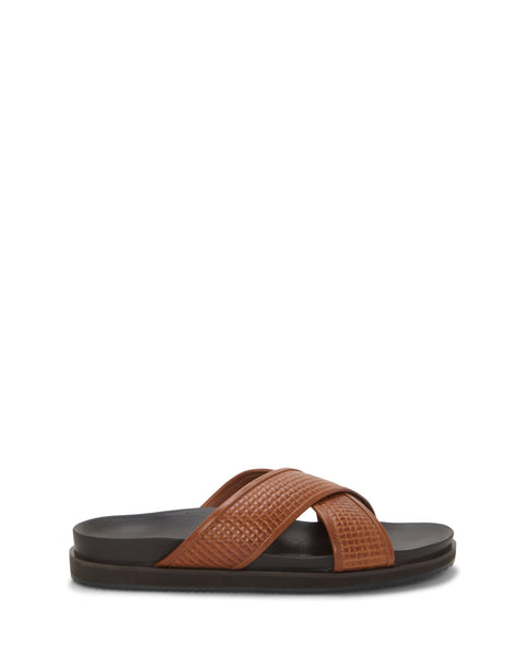 Men's Dabor Cross-Band Sandal - Saddle Brown - Vince Camuto