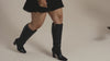 video of multiple models wearing the bennidy knee high boot in different calf widths